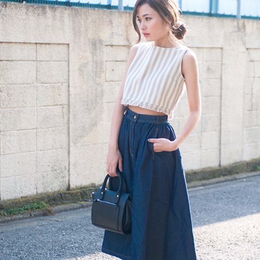 MOUSSY cropped top